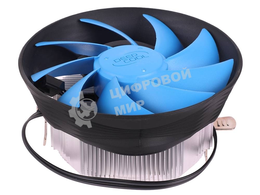 Кулер для процессора DEEPCOOL ARCHER BIGPRO серебристый/синий, 120 мм, алюминий/медь, 2000 об/мин, 29.7 дБ, 4 pin, 125 Вт, 70 мм