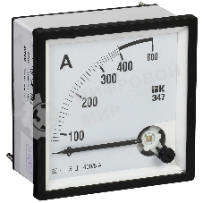 Амперметр Э47 72х72мм 400/5А кл. точн. 1.5 IEK IPA10-6-0400-E