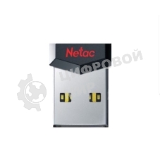 Флешка USB Netac UM81 (NT03UM81N-032G-20BK), 32Gb, USB 2.0, R/W 30/10, черный/красный