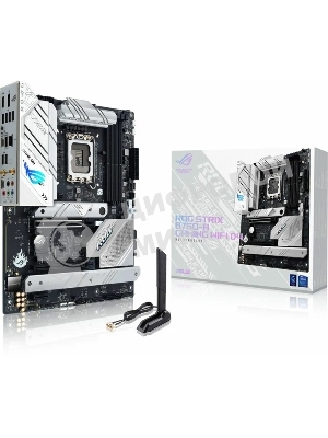 Материнская плата ASUS ROG STRIX B760-A GAMING WIFI, LGA 1700, Intel B760, 4xDDR5, 4xSATA, 3xM.2, 1xPCIe 5.0 x16, 1xPCIe 3.0 x4, 1xHDMI, 1xDP, 1x 2.5Gb LAN, 1xUSB-A 3.2 Gen 2, 2xUSB-A 3.2 Gen 1, 4xUSB 2.0, 5x3.5 мм, 7.1, Standard-ATX