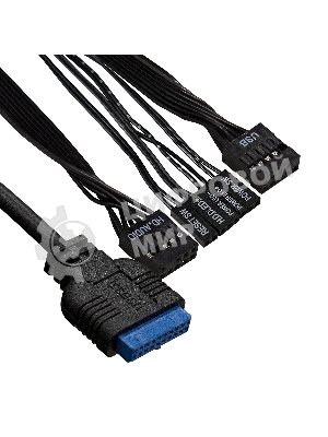 Компьютерный корпус Desktop ExeGate EX291267RUS MI-301U (mATX/mini-ITX, без БП, 1*USB+1*USB 3.0, аудио, черный)