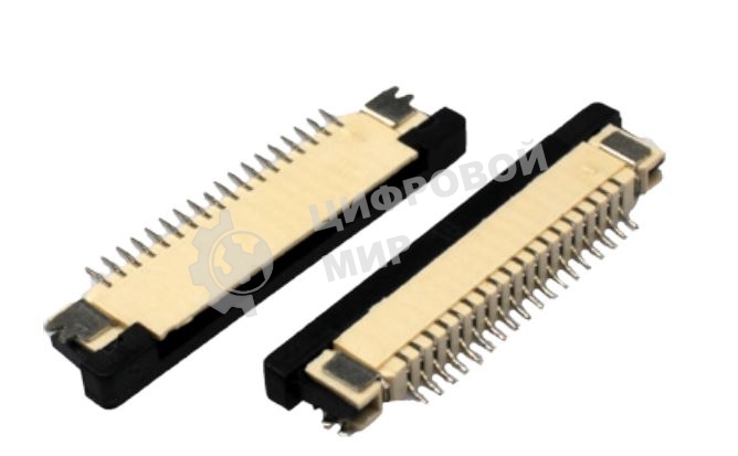 Разъем FPC Half Coverage Bottom Contact 0.8K-BX-12PWB 12 pin высота 2мм шаг 0,8мм