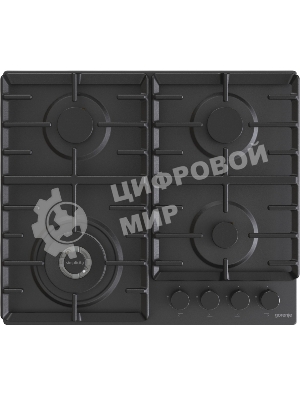 Газовая варочная панель Gorenje GW642SYB, 4 конфорки, эмалированная сталь, черный