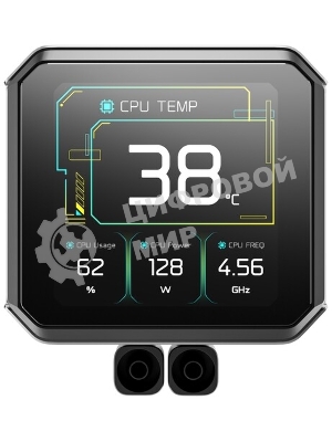 Система водяного охлаждения Deepcool Spartacus 420 ARGB Soc-AM5/AM4/1200/1700/1851 черный 4-pin 32.89dB Al LCD 2647gr Ret (R-SPT420-BKDSMP-G-1)