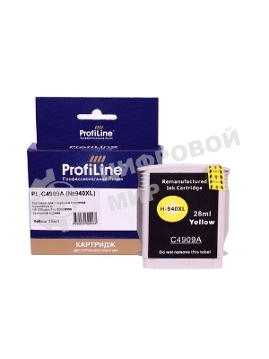 Картридж струйный ProfiLine PL-C4909A №940XL для принтеров HP Officejet Pro 8000/8500 Yellow пигмент