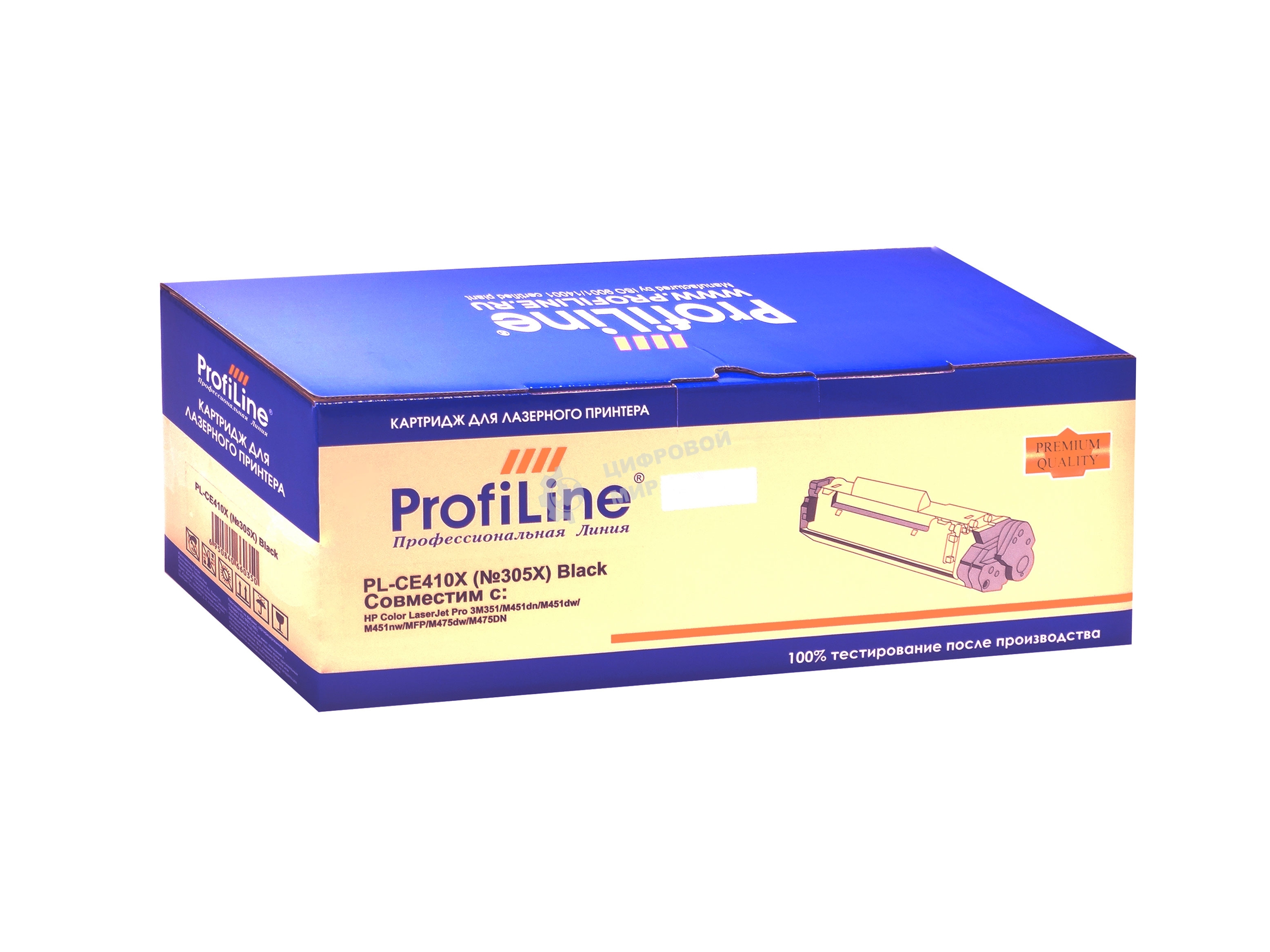 Картридж лазерный ProfiLine PL-CE410X (№305X) для принтеров HP Color LaserJet Pro 3M351/M451dn/M451dw/M451nw/MFP/M475dw/M475DN Black 4000 копий