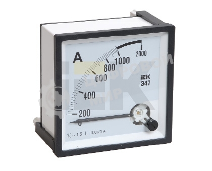 Амперметр Э47 72х72мм 400/5А кл. точн. 1.5 IEK IPA10-6-0400-E
