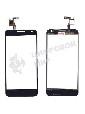 Сенсорное стекло (тачскрин) для Alcatel Idol 2 mini S 6036Y черное