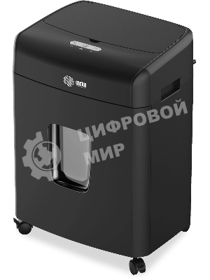 Шредер Cactus CS-SH-D6 черный с автоподачей (секр.P-4) фрагменты 120лист. 23лтр. скрепки скобы пл.карты