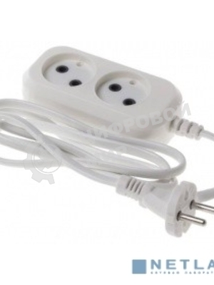 Сетевой удлинитель Buro BU-PSL2.1/W 1.5 м (2 розетки) белый (пакет ПЭ)