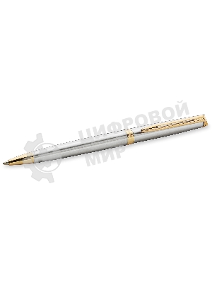 Ручка шариковая Waterman Hemisphere (CWS0920370) Steel GT M, синие чернила, подарочная коробка