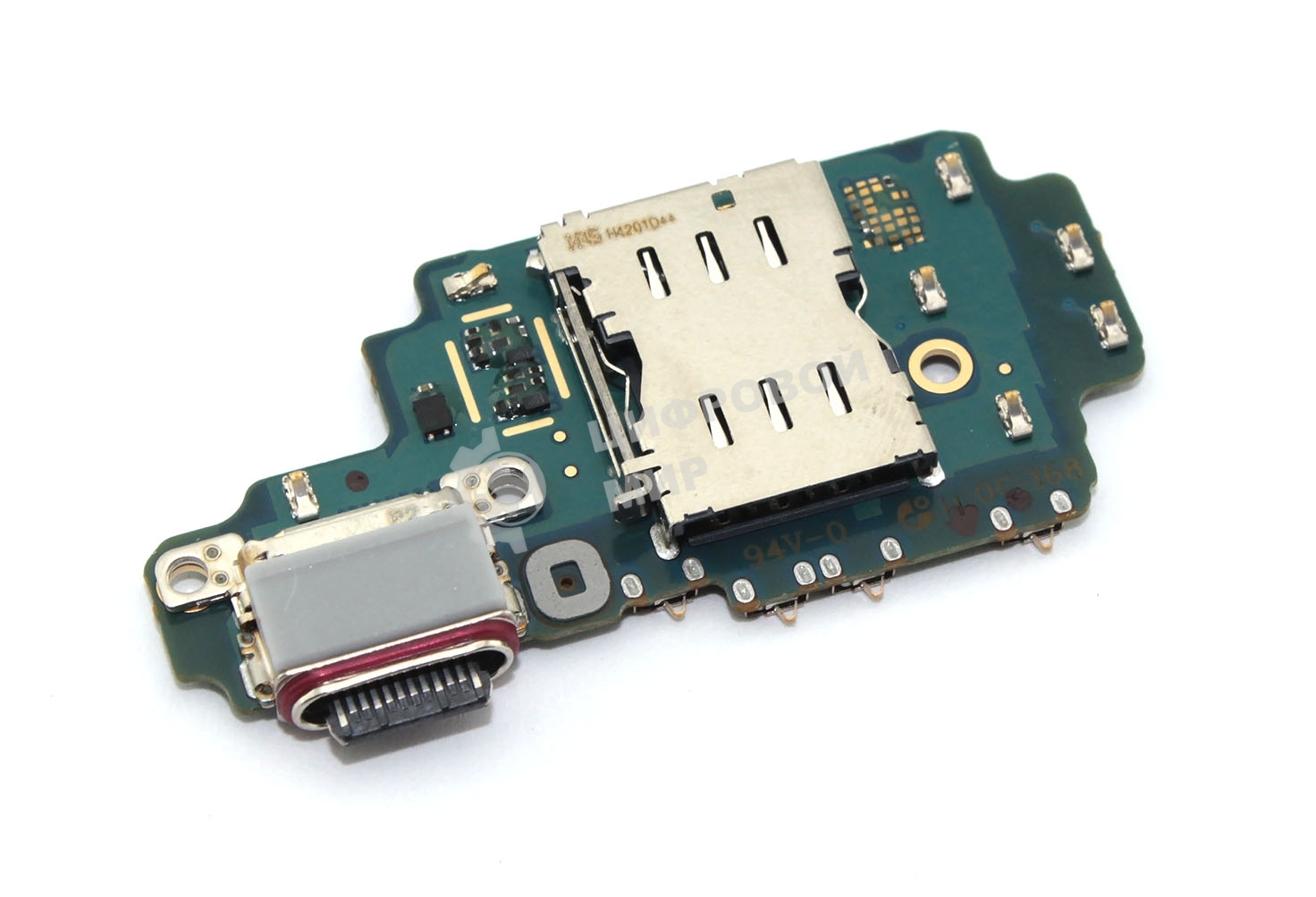 Нижняя плата (шлейф) с разъемом зарядки для Samsung Galaxy S24 Ultra
