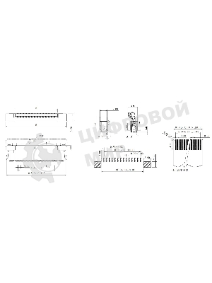 Разъем FPC Half Coverage Bottom Contact 0.8K-BX-12PWB 12 pin высота 2мм шаг 0,8мм