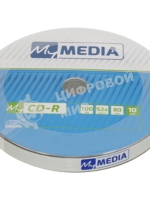 Диск CD-R MyMedia 700Mb 52x pack wrap (10шт) (69204)