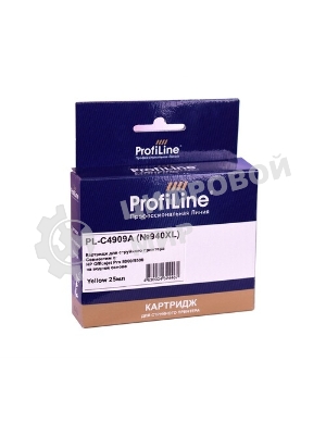 Картридж струйный ProfiLine PL-C4909A №940XL для принтеров HP Officejet Pro 8000/8500 Yellow пигмент