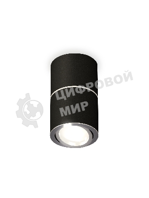 Светильник Ambrella Light XS7402140 SBK/PSL черный песок/серебро полированное MR16 GU5.3 (C7402, A2070, C7402, N7003)
