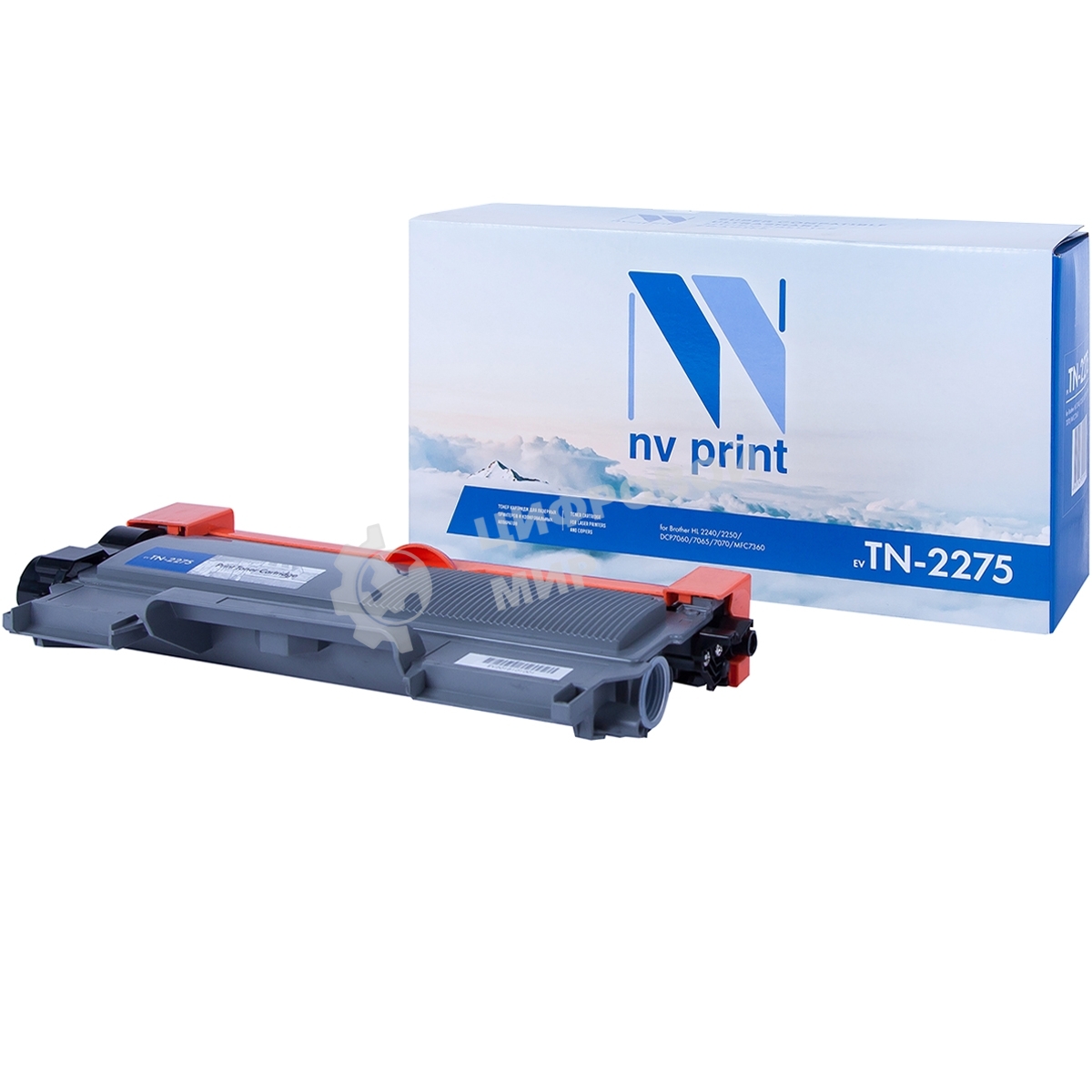 Картридж NVPrint совместимый Brother TN-2275T для HL-2240R/2240DR/2250DNR/DCP-7060DR/7065DNR/7070DWR/MFC-7360NR/7860DWR/FAX-2845R/FAX-2940R (2600k)