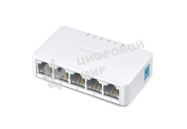 Коммутатор Mercusys MS105, 5 портов Ethernet 100 Мбит/с