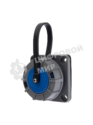 Розетка настенная Rexant фланцевая влагозащищенная с крышкой 16 А, 2Р+РЕ, IP68