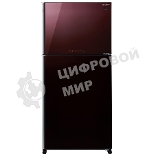 Холодильник Sharp SJXG60PGRD бордовый двухкамерный 422/178 л морозилка сверху, No Frost