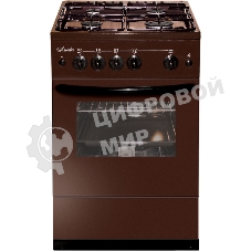 Плита газовая Лысьва ГП 400 М2С -2у коричневый, конфорок 4 шт, духовка 51 л, 50 см x 84 см x 60 см