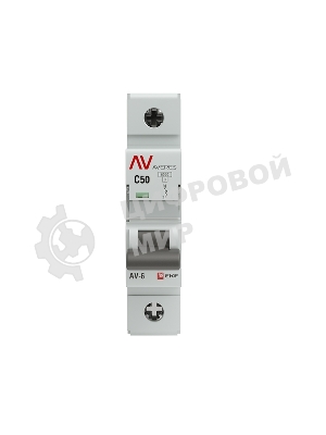 Выключатель автоматический модульный 1п C 50А 6кА AV-6 AVERES EKF mcb6-1-50C-av