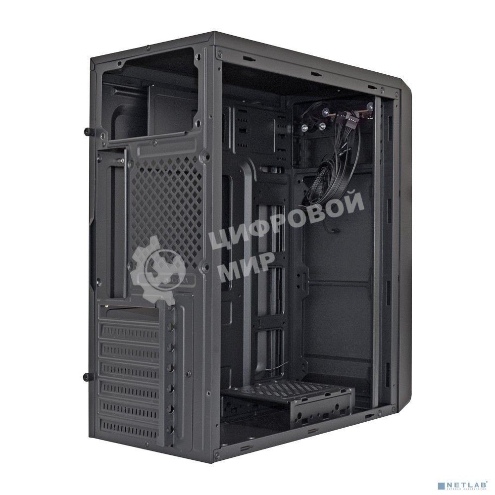 Компьютерный корпус Miditower ExeGate XP-332 Black, ATX, (без БП), 2*USB, Audio