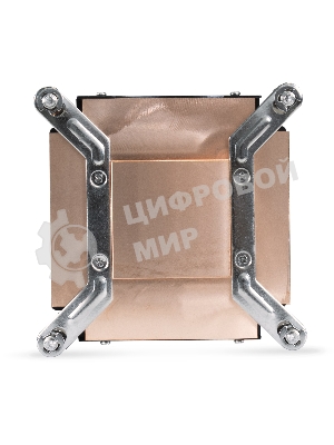 Кулер для процессора ExeGate ESNK-0049.PWM.1U.2011/66.Cu черный, 75 мм, медь, 5000 об/мин, 54 дБ, 4 pin, 115 Вт, 30 мм