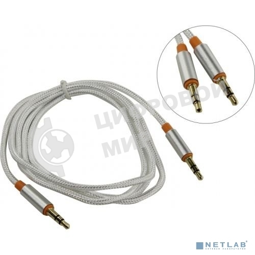 Кабель аудио Defender 3.5мм 1.2M Jack M- Jack M белый