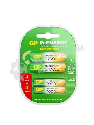 Аккумулятор GP 270AAHC АА+100AAAHC AAA NiMH 2650mAh (4шт)