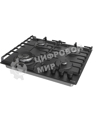 Газовая варочная панель Gorenje GW642SYB, 4 конфорки, эмалированная сталь, черный