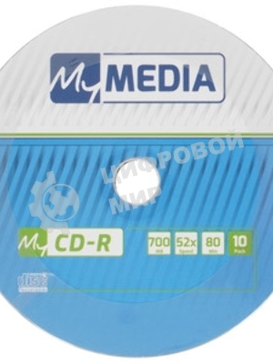 Диск CD-R MyMedia 700Mb 52x pack wrap (10шт) (69204)