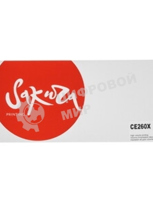Картридж лазерный Sakura CE260X для HP Color LaserJet CP4020/4025/4520/4525, черный, 17000 к.