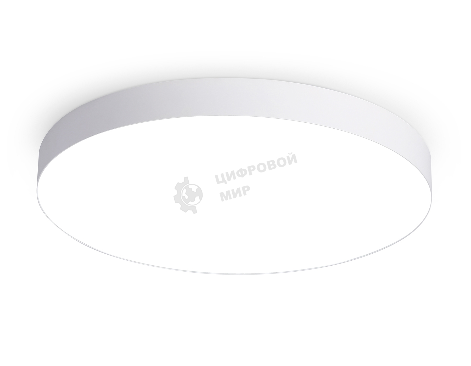 Потолочный светодиодный светильник Ambrella light FV5536 WH белый LED 90W 4200K D600*58 (Без ПДУ)
