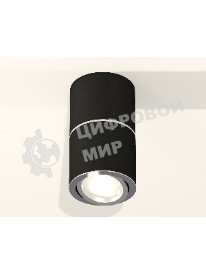 Светильник Ambrella Light XS7402140 SBK/PSL черный песок/серебро полированное MR16 GU5.3 (C7402, A2070, C7402, N7003)