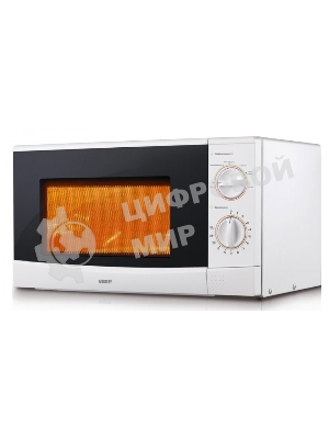 Микроволновая печь Mystery MMW-2012 белый, 20 л, 800 Вт, переключатели - поворотный механизм