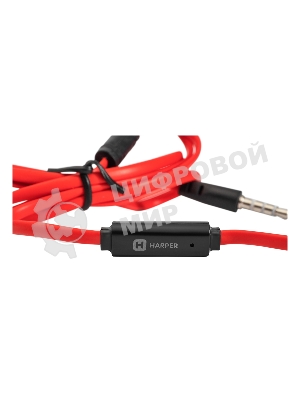 Проводные наушники Harper HV-106 черный, внутриканальные, проводной