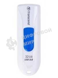 Флешка USB Transcend JetFlash 790 (TS32GJF790W), 32Gb, USB 3.0, R/W 90/40, белый/синий