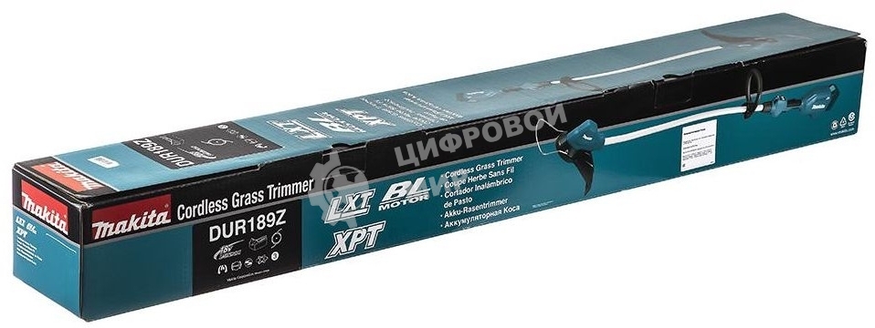 Газонокосилка MAKITA DUR189Z 18В, Li-ion, 30см, 6000 об\мин, леска-2мм, бесщеточный двиг.