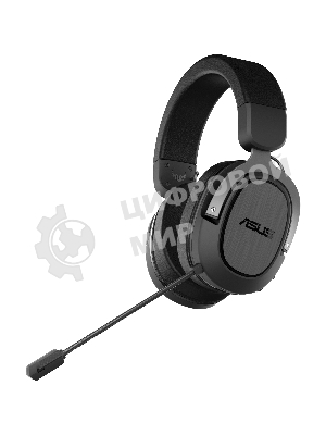 Гарнитура ASUS TUF Gaming H3 чёрный/серый, проводная, mini jack 3.5 мм, регулятор громкости, отключаемый микрофон