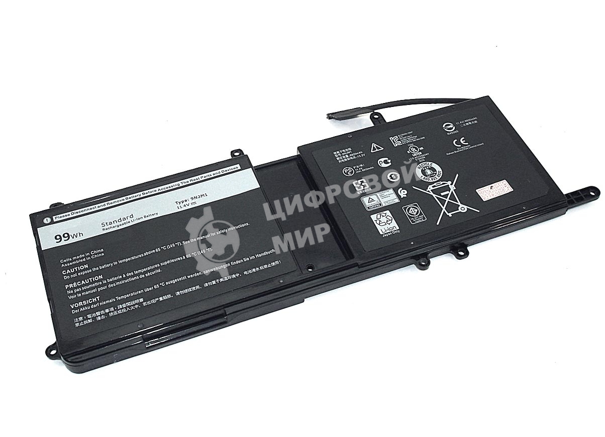Аккумуляторная батарея для ноутбука Dell Alienware 15 R3 (0546FF) 11,4V 99Wh