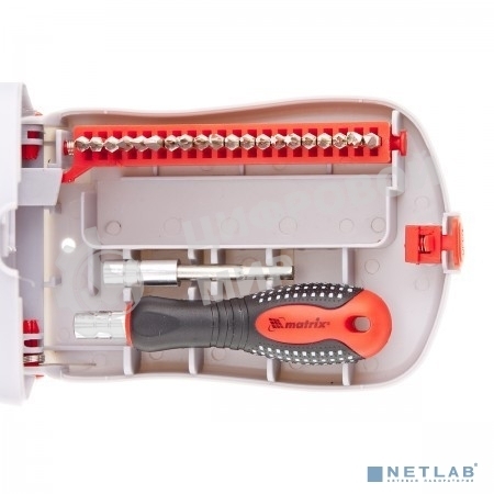 Отвертка Matrix для точных работ с насадками Fusion, 22 пр. в пласт. пенале