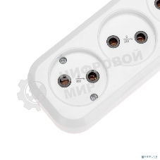 Удлинитель PROconnect 3 гнезда, 1,5 м, 2х0,75 мм², б/з, белый