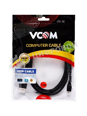 Кабель HDMI-19M --MicroHDMI-19M ver 2.0 1,5 м VCOM CG587-1.8M