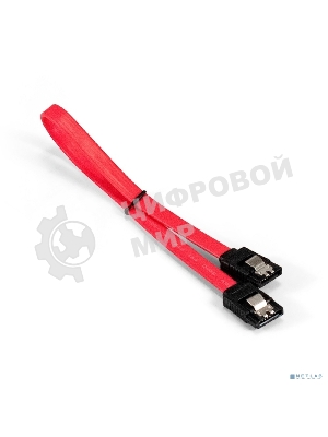 Кабель SATA ExeGate EX-CC-SATADATA-0.3L (7pin/7pin, металлические защелки, 0,3м)