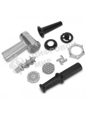 Мясорубка электрическая Vitek VT-3615 черный, 1700 Вт, 2.0 кг/мин, реверс, защита от перегрузки, насадки - 4