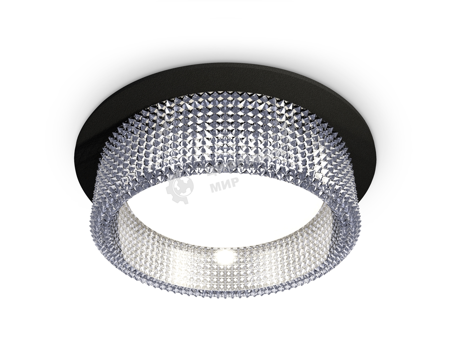 Комплект встраиваемого светильника Ambrella light XC8051030 SBK/CL черный песок/прозрачный GX53 (C8051, N8480)