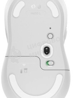 Мышь беспроводная Logitech Signature M650 L белый, 4000 dpi, радиоканал, Bluetooth, USB, кнопки - 5