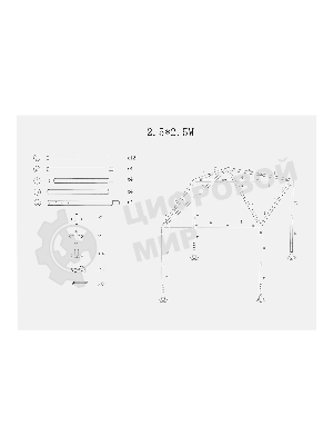 Тент садовый с москитной сеткой Camping Palisad 250х250/240 см