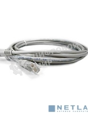 Коммутационный шнур Патч-корд литой Aopen/Qust ANP511 3M UTP cat.5е 3м серый